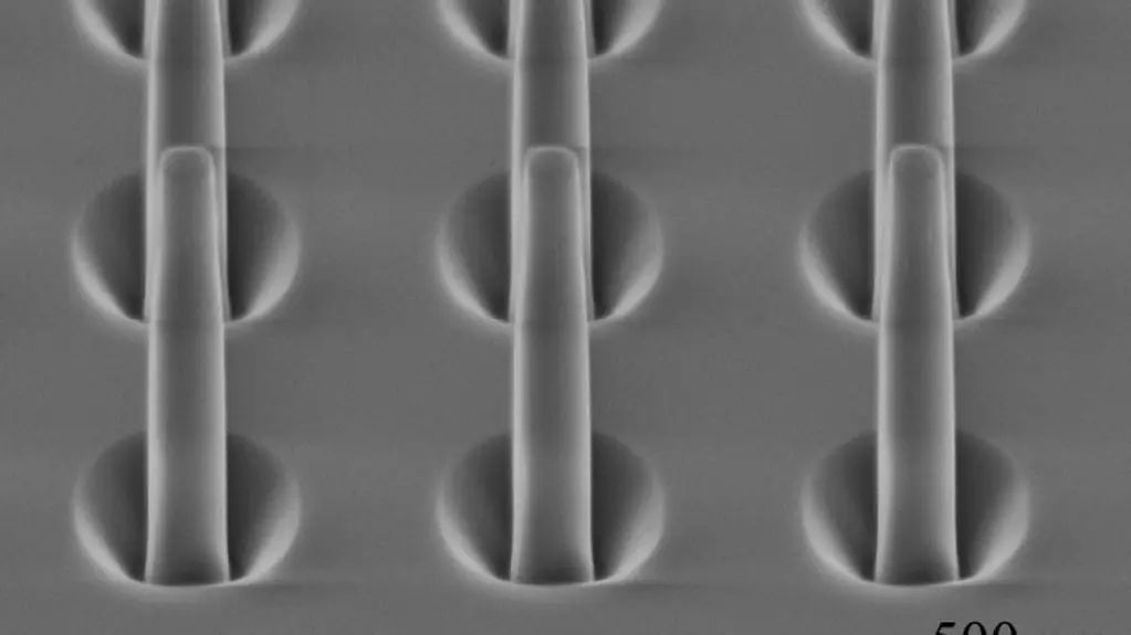 Mikroskopaufnahme magnetischer Diamantspitzen