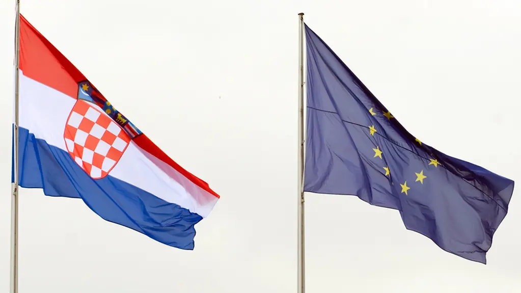 Croatia and EU-flag
