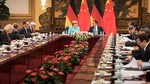 Sitzung der deutsch-chinesischen Regierungskonsultationen.