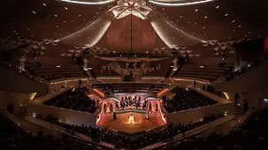 Chancellor Angela Merkel at the state funeral for former Federal President Walter Scheel.