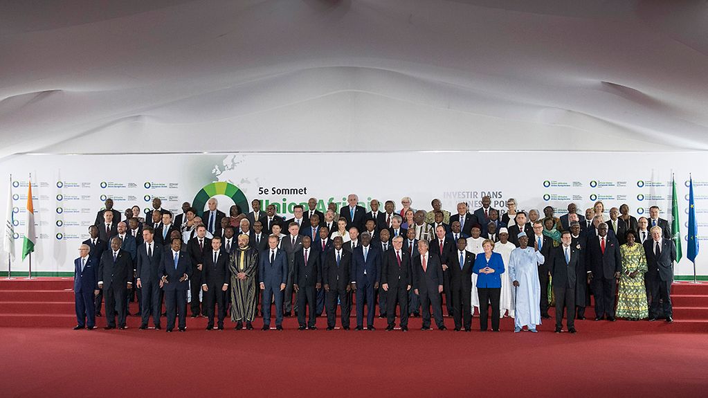 Familienfoto EU-Afrika-Gipfel.