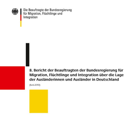 Cover des 8. Lageberichts der Integrationsbeauftragten der Bundesregierung Quelle: IB