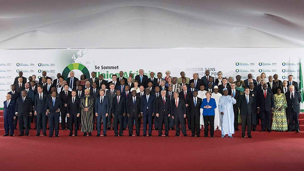 Family photo at the EU-Africa Summit