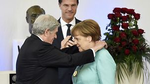 Bundeskanzlerin Angela Merkel erhält den "Four Freedoms Award".