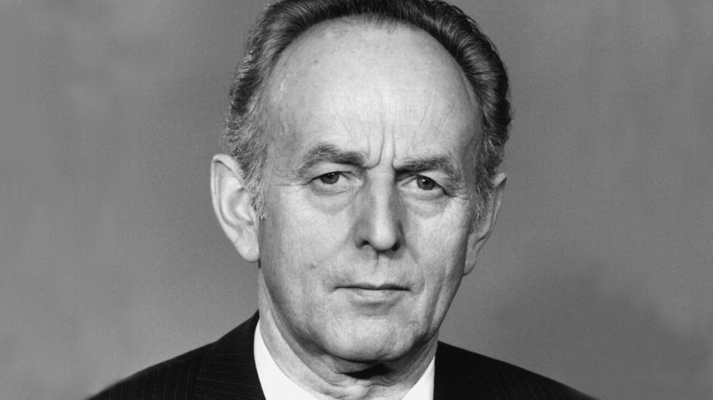 Der Kandidat des Politbüros des ZK der SED, Gerhard Schürer, aufgenommen am 16. April 1981.