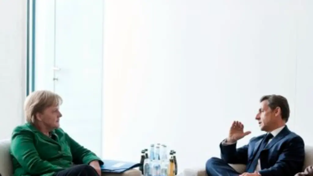 Bundeskanzlerin Angela Merkel und der französische Staatspräsident Nicolas Sarkozy