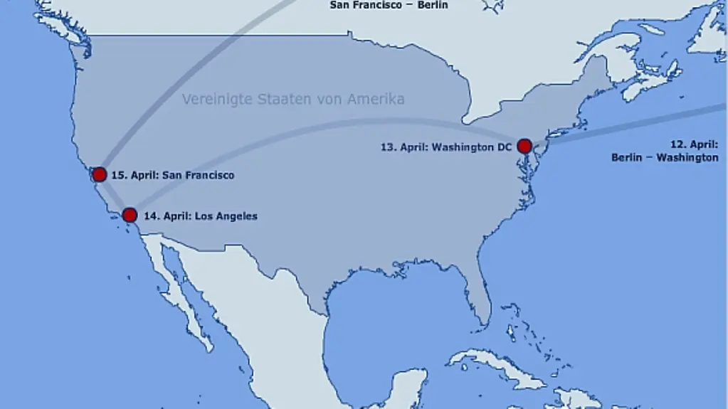 USA-Reiseroute