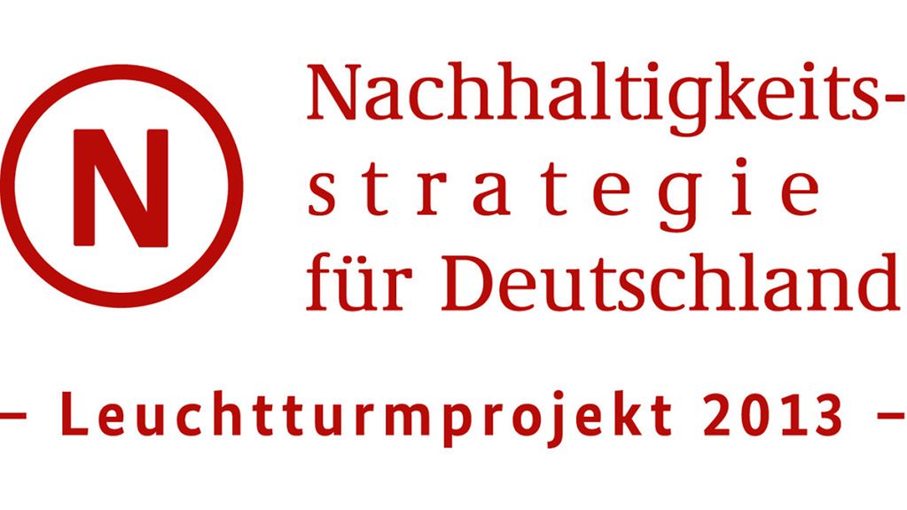 Logo Nachhaltigkeit Leuchtturmprojekt 2013