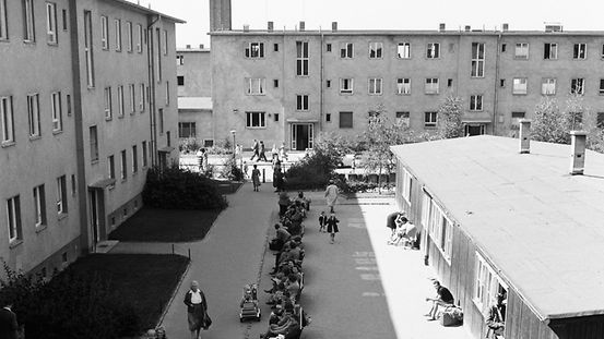 Aufnahme deutsch-deutscher Flüchtlinge im Notaufnahmelager Marienfelde, West-Berlin