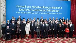 Familienfoto der Teilnehmer des Ministerrates.