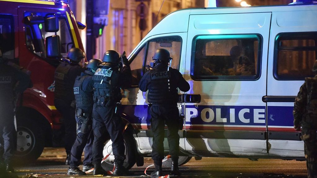 Police in action in Paris