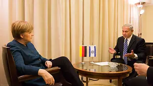 Angela Merkel and Benjamin Netanyahu had their first meeting that evening