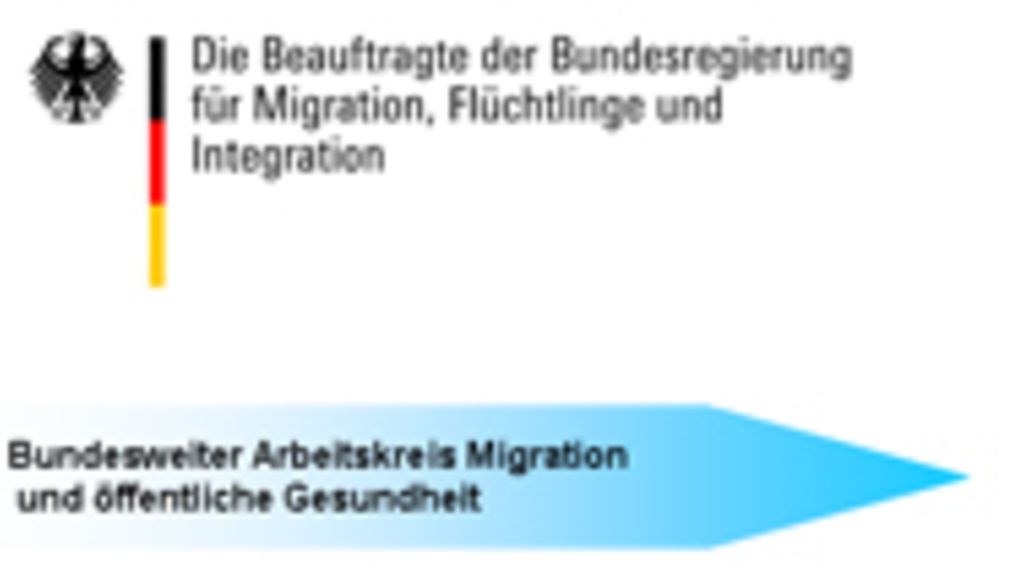 Logo der Beauftragten der Bundesregierung für Migration, Flüchtlinge und Integration und das Logo des Bundesweiten Arbeitskreises