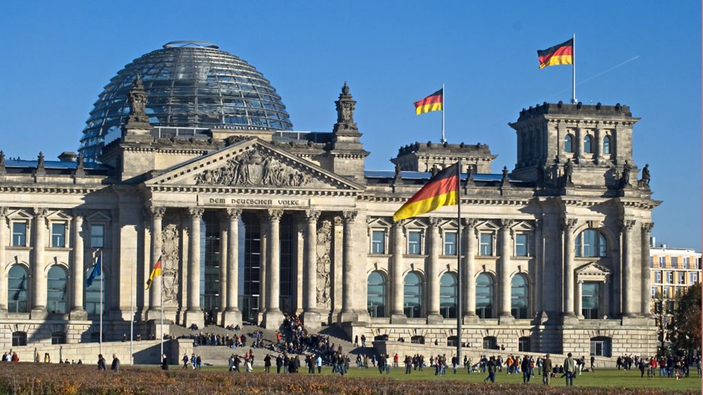 Das Reichstags-Gebäude in Berlin