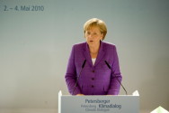 Merkel am Rednerpult