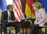 Bundeskanzlerin Merkel und US-Präsident Obma