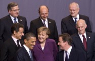 Angela Merkel en compagnie de quelques collègues
