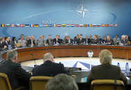 Sitzungssaal im Nato-Hauptquartier
