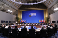 Working dinner of the NATO defence ministers at the Kurhaus